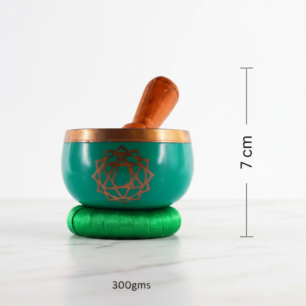 Heart Chakra Singing Bowl | Handcrafted | Meditation & Energy Healing
