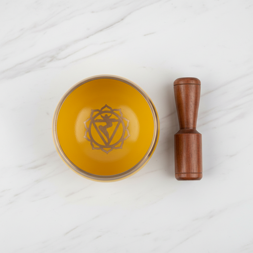 Solar Plexus Chakra Singing Bowl | Handcrafted | Meditation & Energy Healing