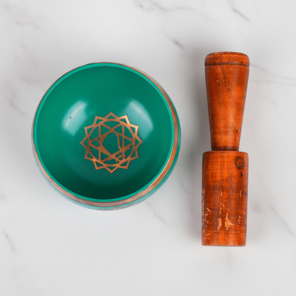 Heart Chakra Singing Bowl | Handcrafted | Meditation & Energy Healing
