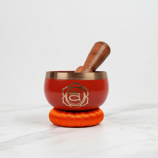 Sacral Chakra Singing Bowl | Handcrafted | Meditation & Energy Healing