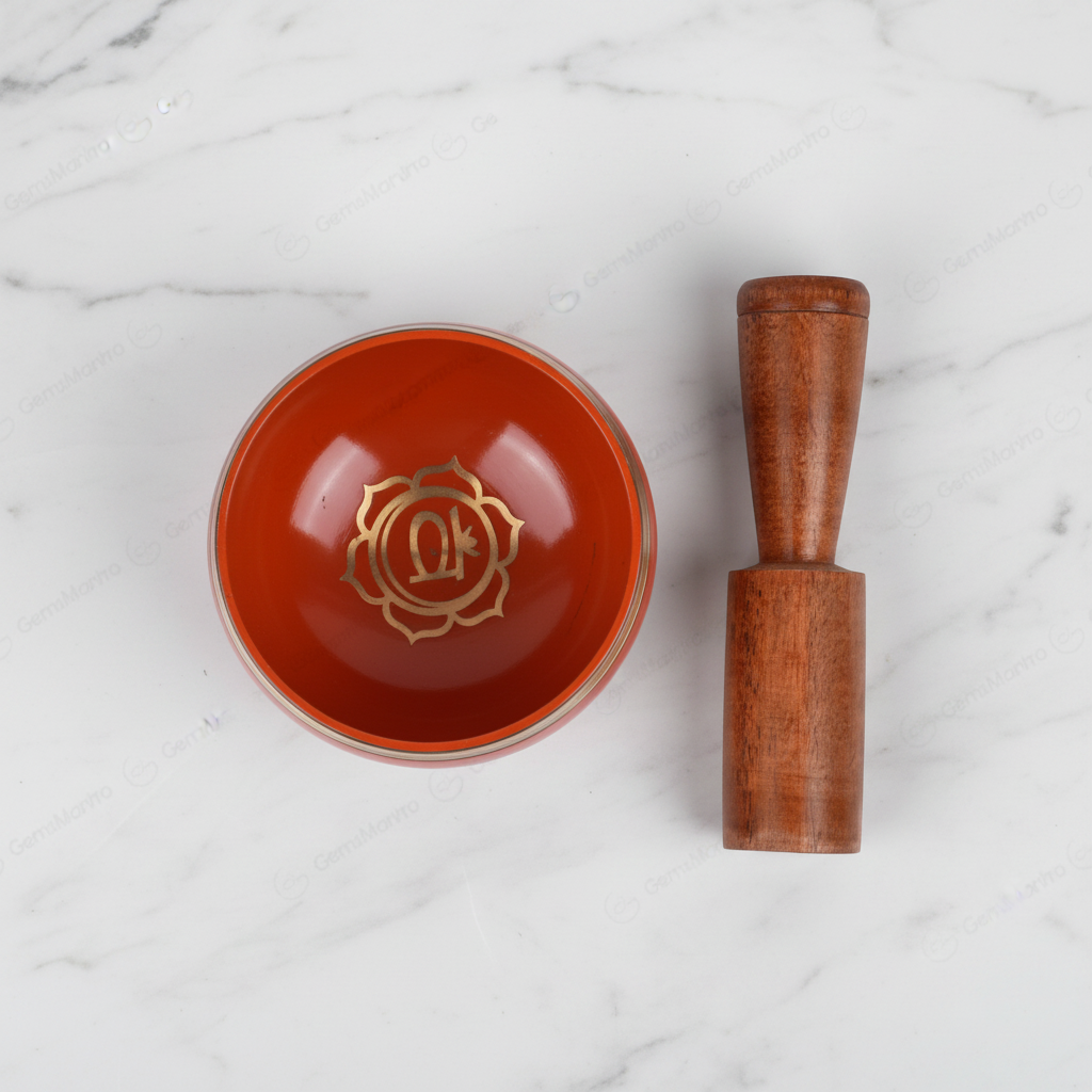 Sacral Chakra Singing Bowl | Handcrafted | Meditation & Energy Healing