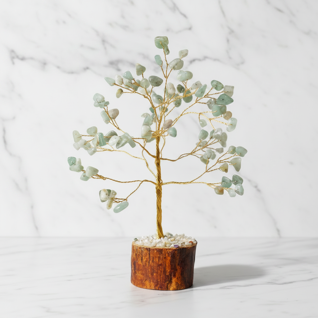 Green Aventurine Crystal Tree — Prosperity & Growth