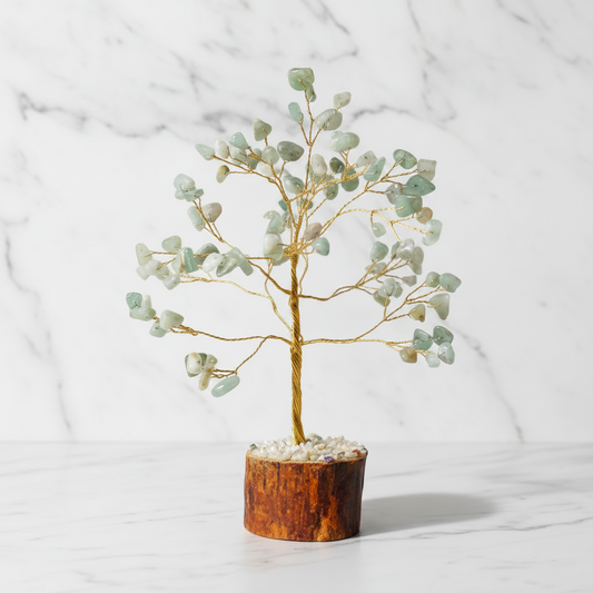 Green Aventurine Crystal Tree — Prosperity & Growth