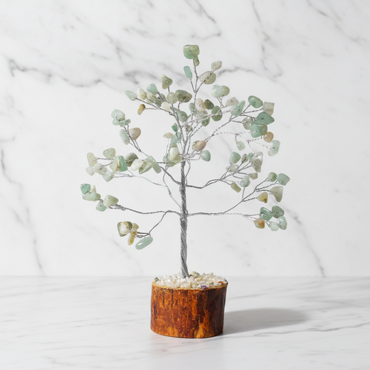 Green Aventurine Crystal Tree — Prosperity & Growth