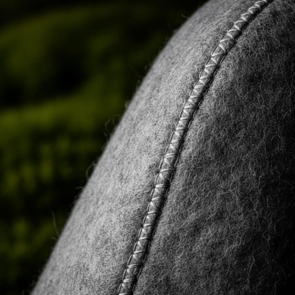 Nordic Sauna Hat — Premium Grey Felt