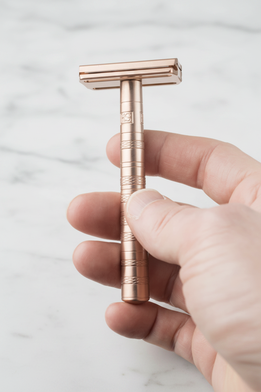 Henson AL13 Razor in Copper — Smooth, Comfortable Shaving