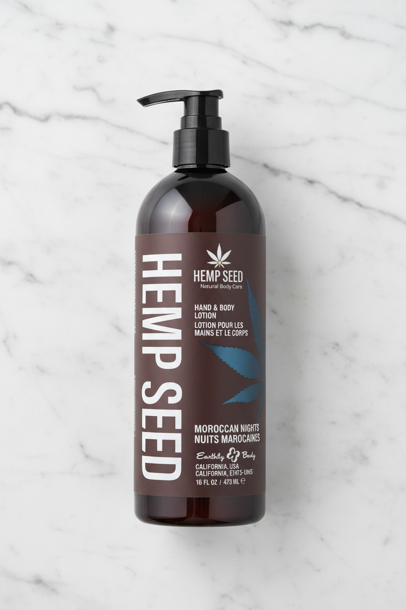 Earthly Body Hemp Seed Hand & Body Lotion — Moroccan Nights 16 OZ