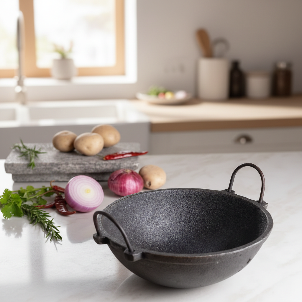 Cast Iron Kadai lifestyle kitchen - Face of Norway