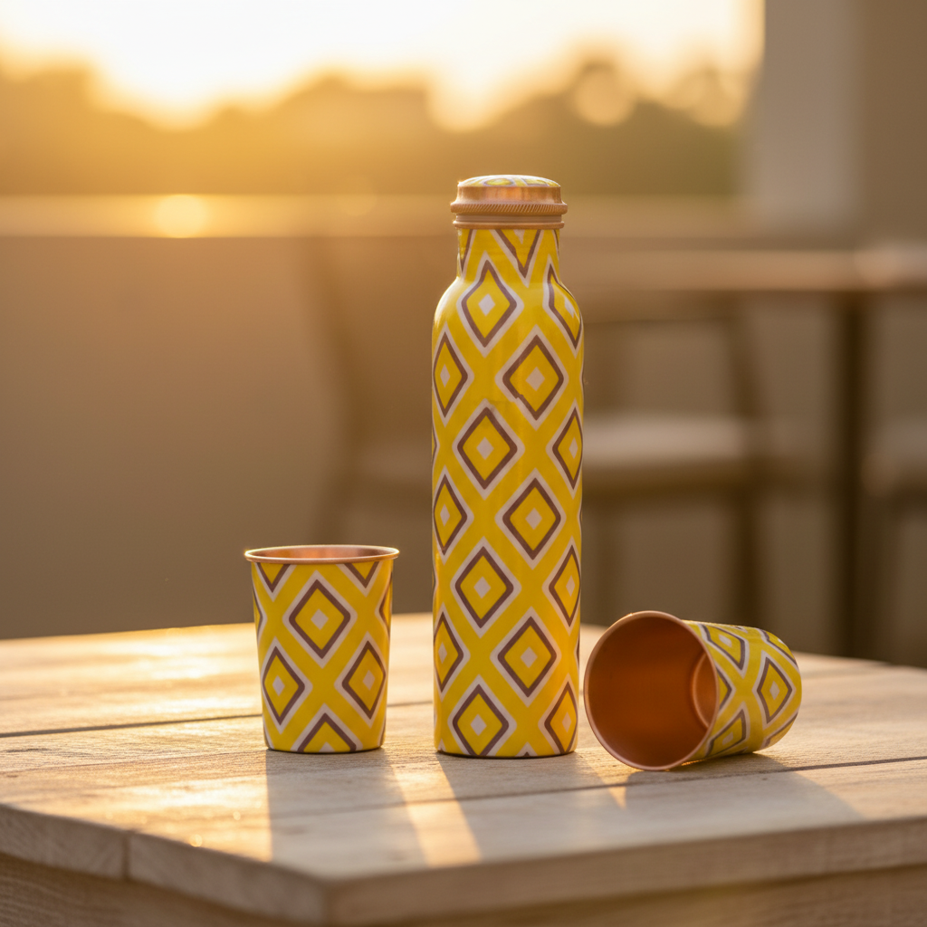 Neon Design Copper Set - golden hour lifestyle