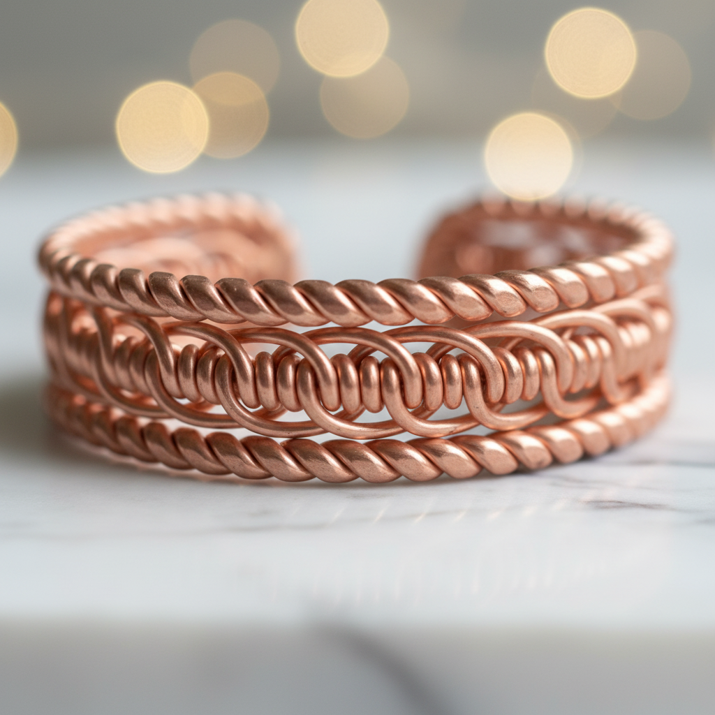 Tensor Ring Vortex Bracelet – macro detail close-up