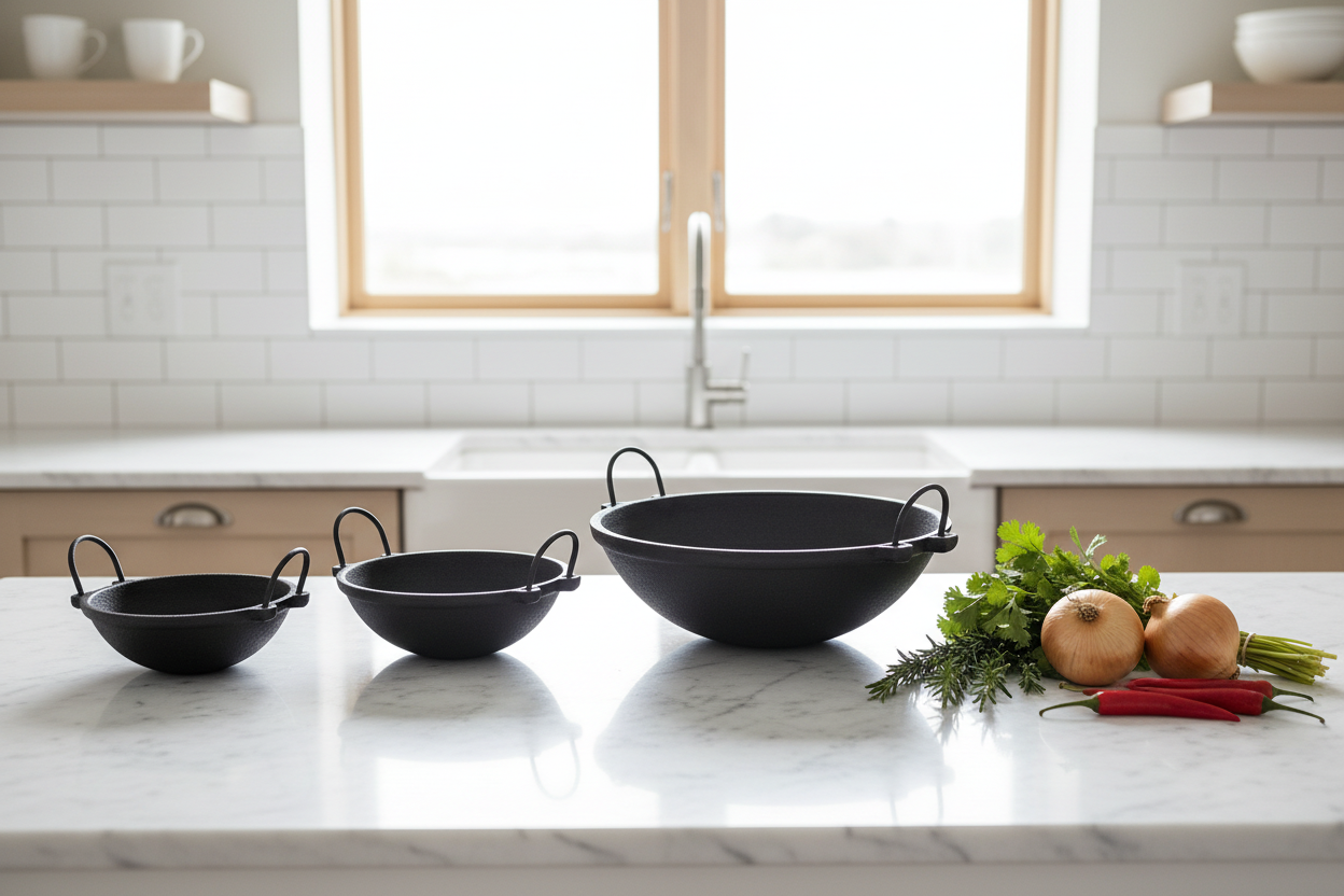Cast Iron Kadai Set lifestyle kitchen - Face of Norway