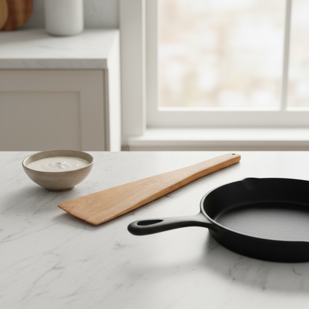 Neem Wood Dosa Ladle | Handcrafted Antibacterial Spatula