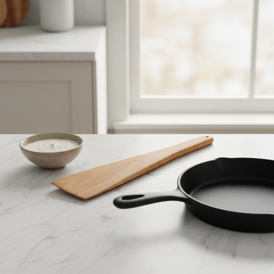 Neem Wood Dosa Ladle | Handcrafted Antibacterial Spatula