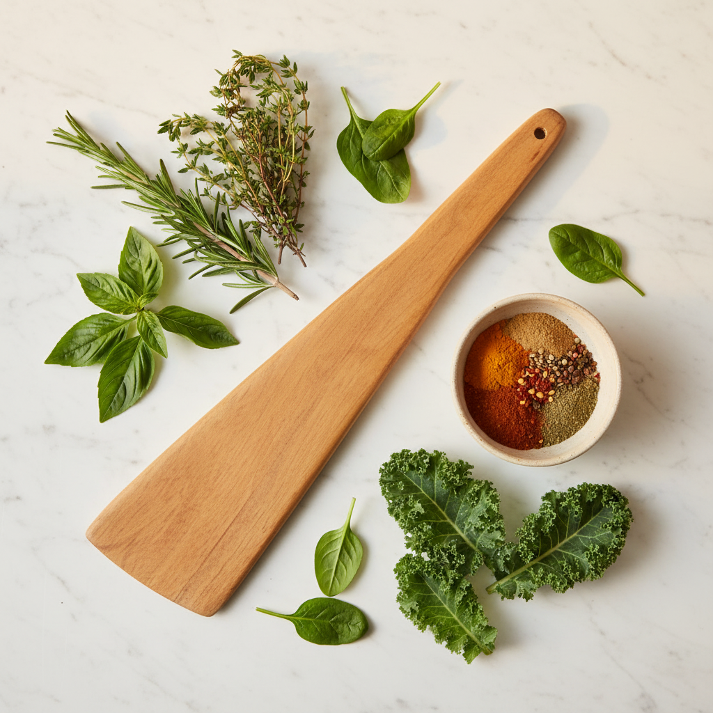 Neem Wood Dosa Ladle | Handcrafted Antibacterial Spatula