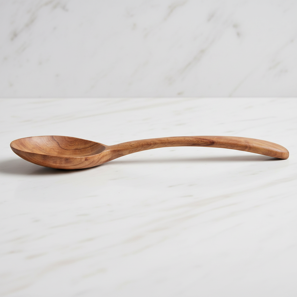 Neem Wood Ladle – Dal | Handcrafted Antibacterial Kitchen Tool