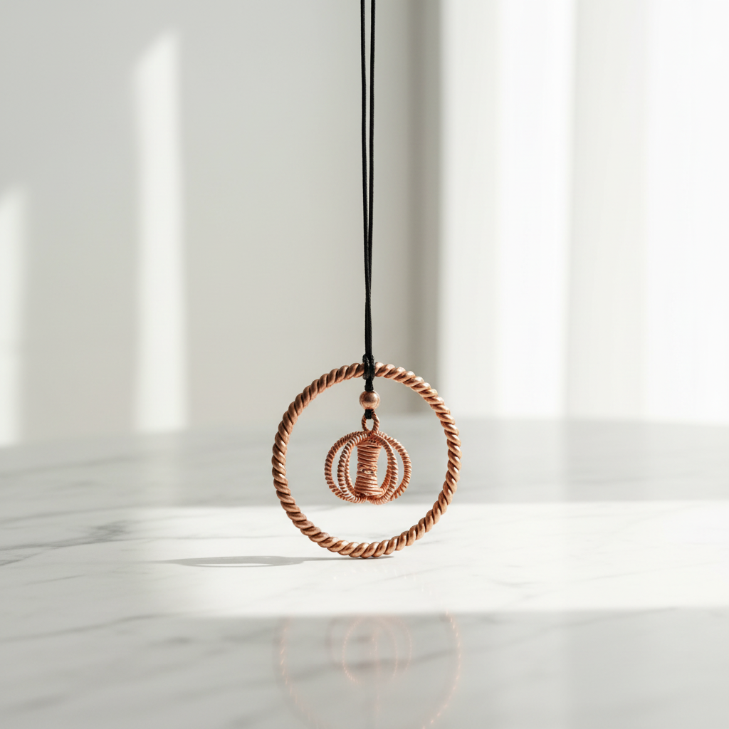 Tensor Harmonizer Pendant – Pure Copper Sacred Geometry