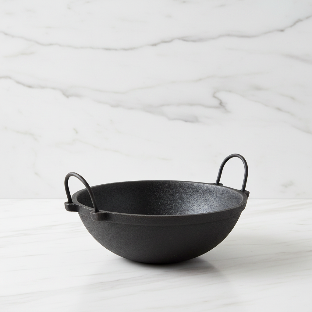 Cast Iron Kadai Set — Small, Medium & Large