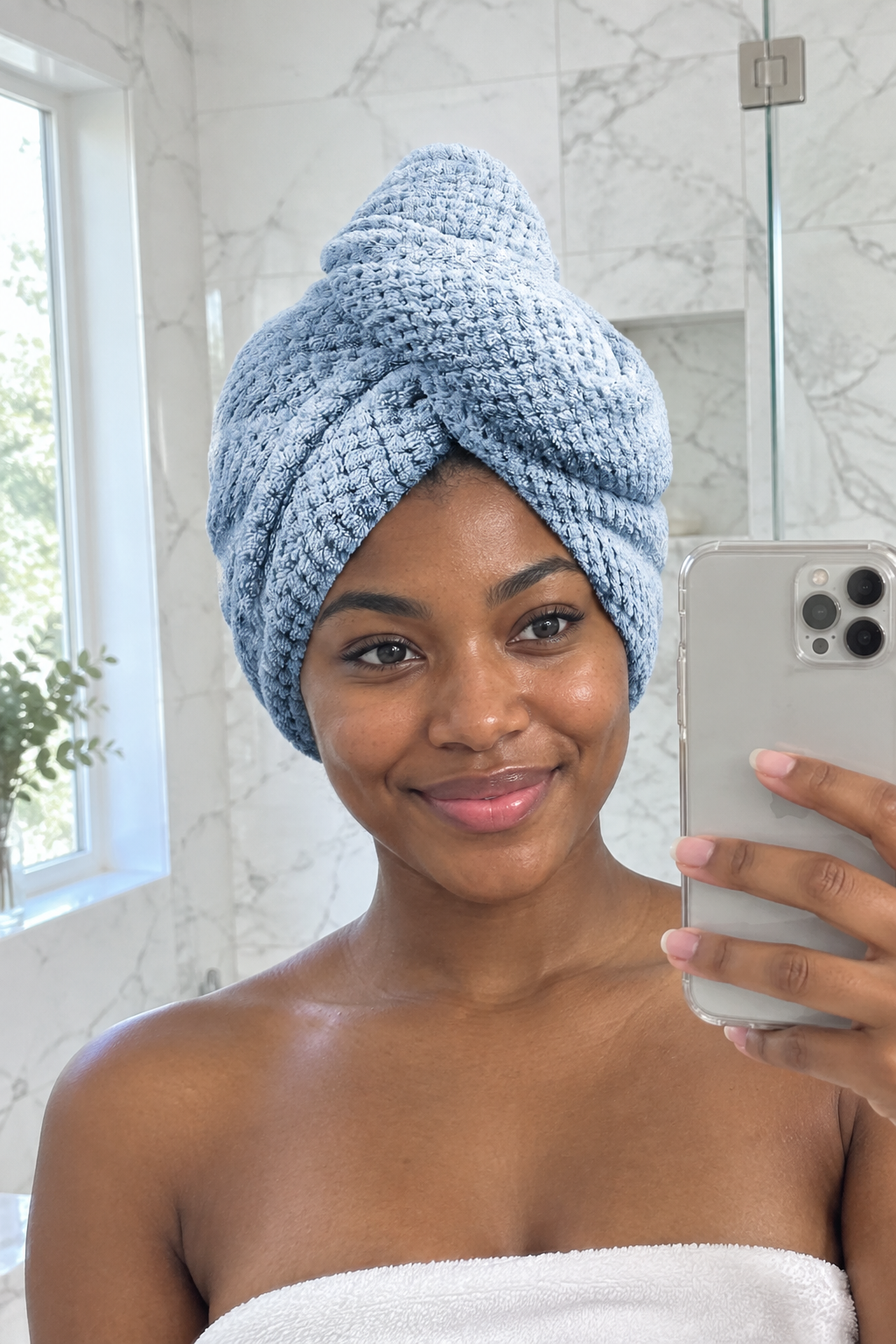 Nordic Hair Towel Wrap – Ultra-Absorbent Microfiber Hair Turban
