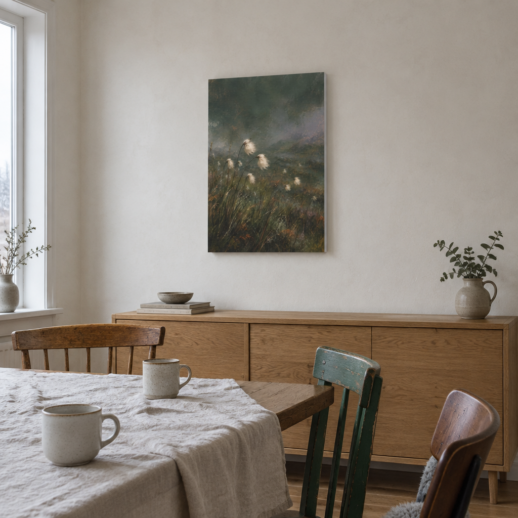 Misty Meadow | Nordic Canvas Art