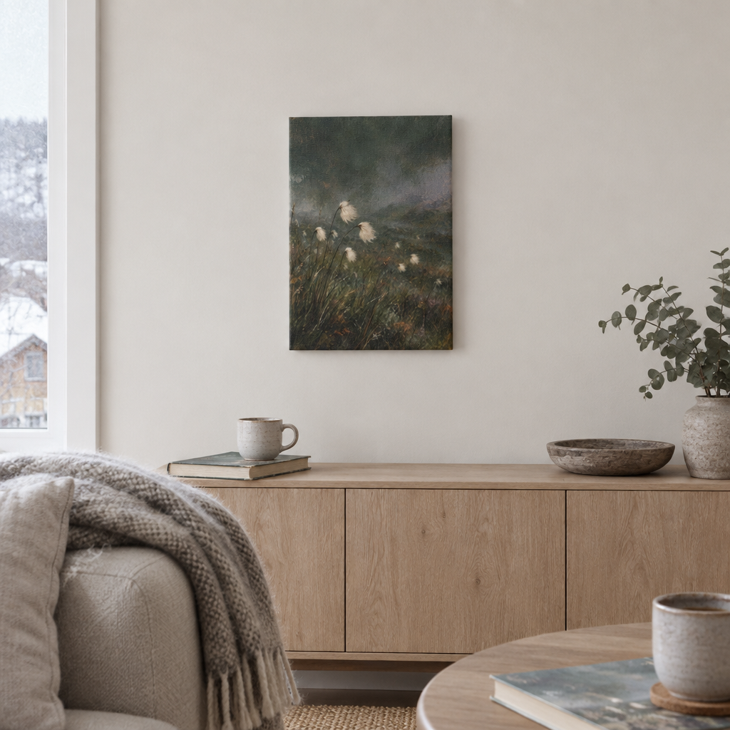 Misty Meadow | Nordic Canvas Art