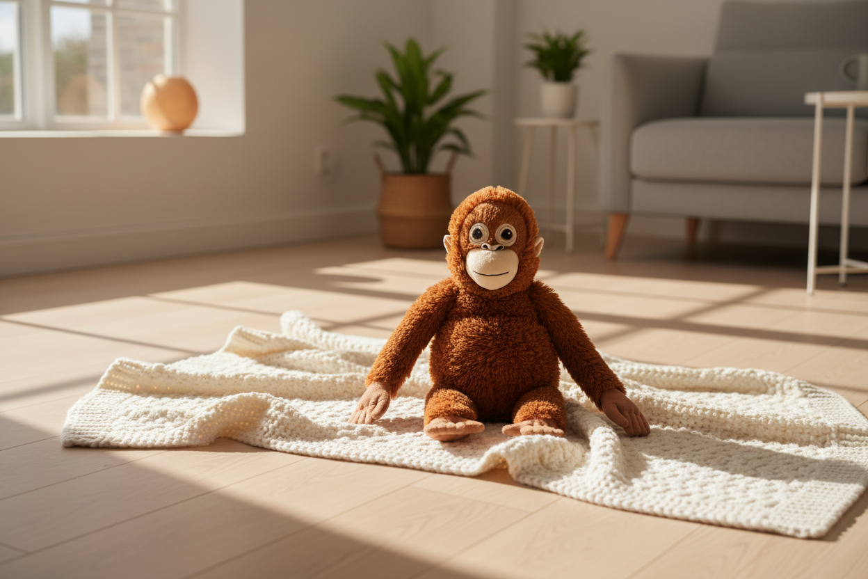 Emotional Support Monkey Plush | Anxiety Relief Comfort Gift