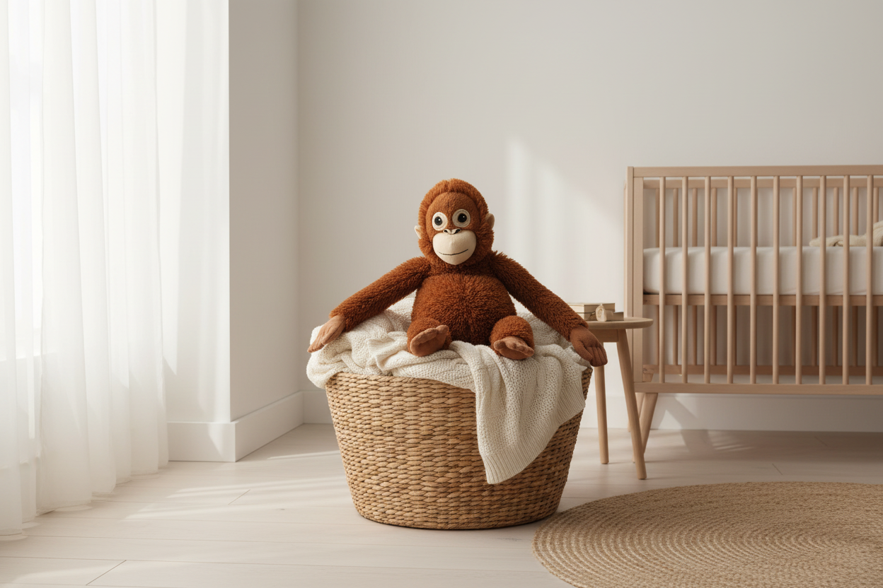 Emotional Support Monkey Plush | Anxiety Relief Comfort Gift