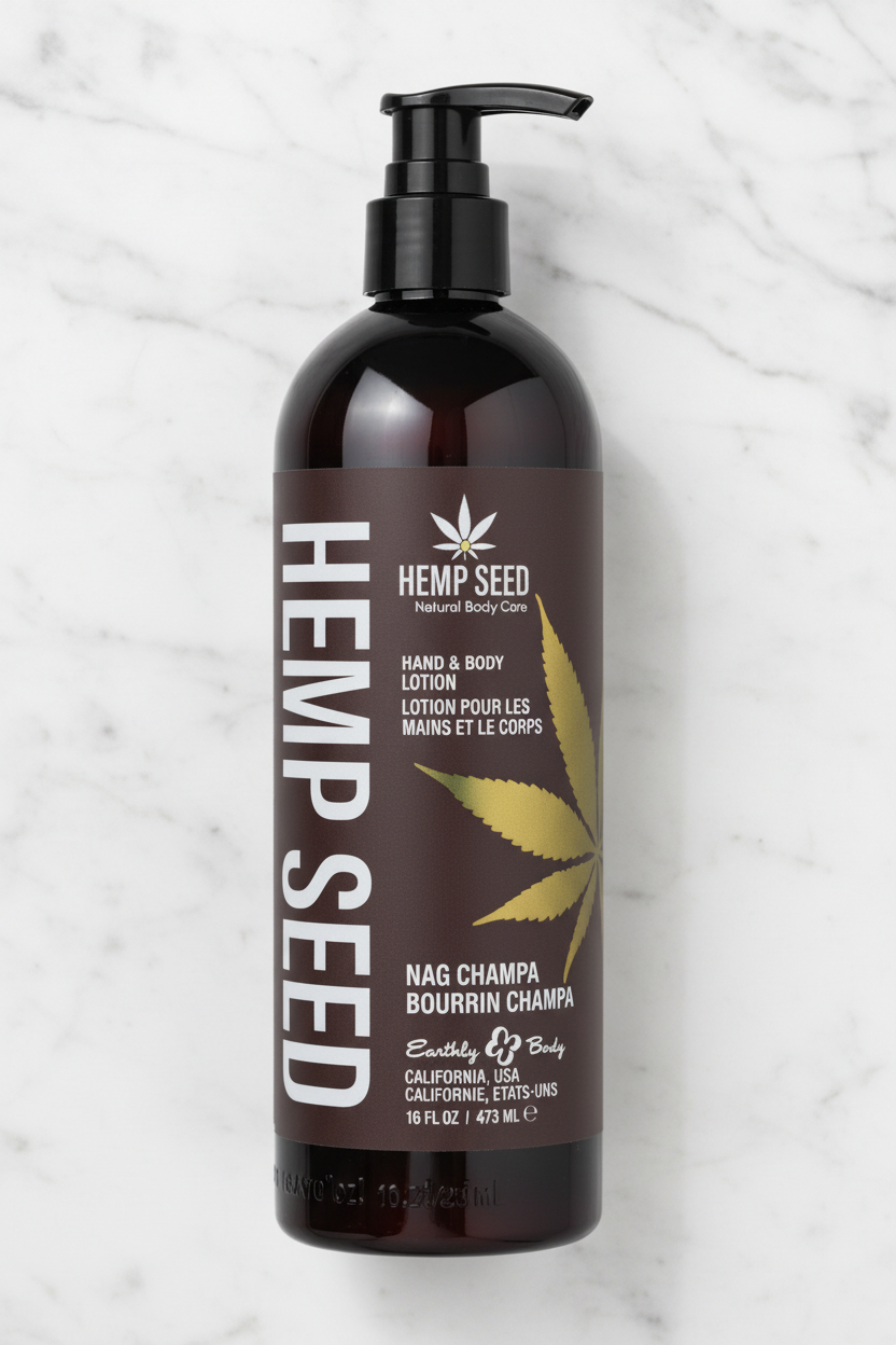 Earthly Body Hemp Seed Hand & Body Lotion — Nag Champa 16 OZ