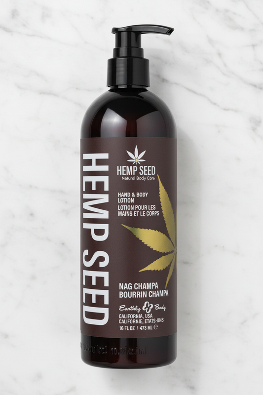 Earthly Body Hemp Seed Hand & Body Lotion — Nag Champa 16 OZ