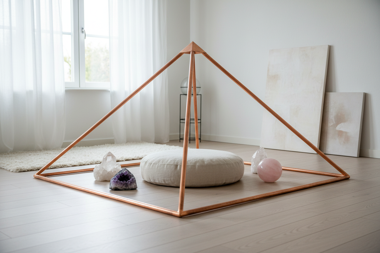 Pure Copper Meditation Pyramid – Sacred Giza Geometry | Face of Norway