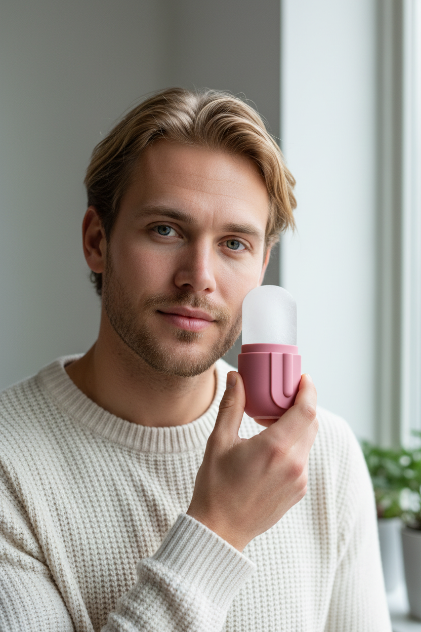 Norwegian Man with Ice Roller