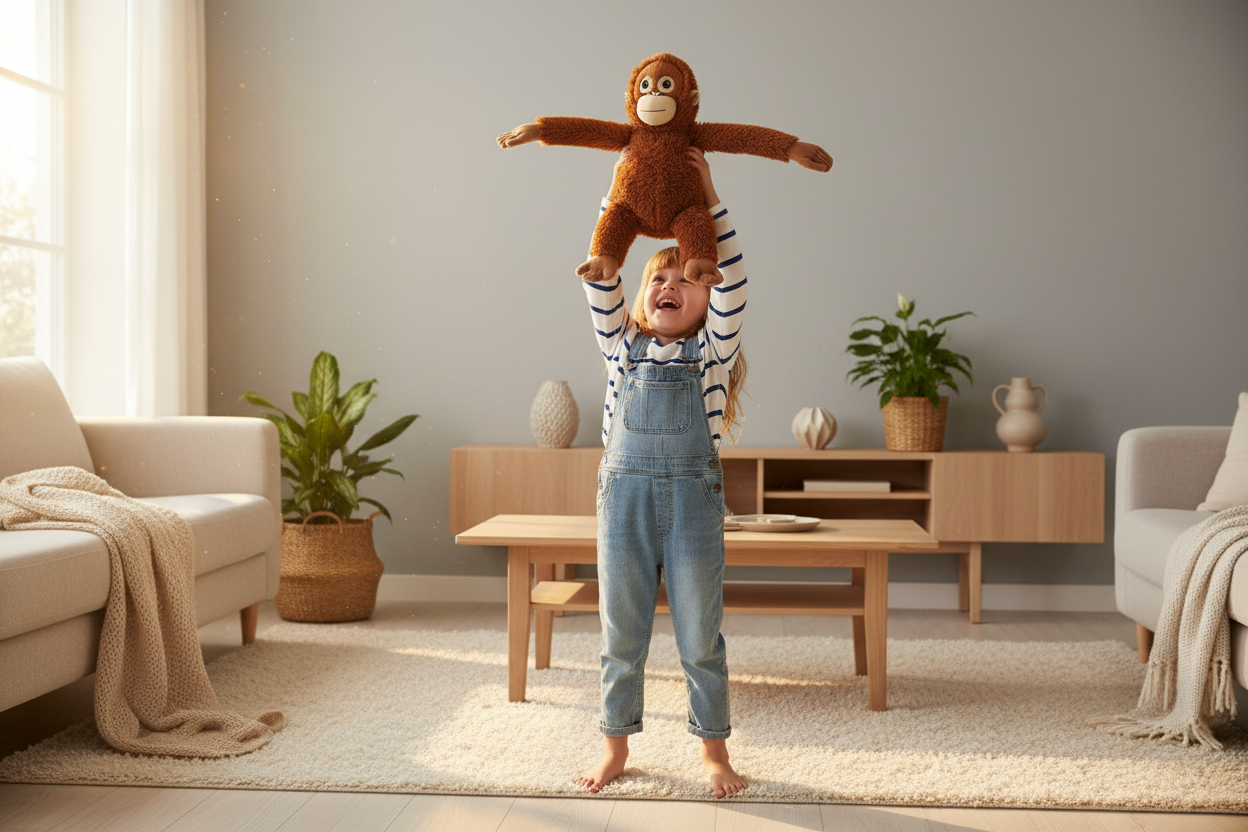 Emotional Support Monkey Plush | Anxiety Relief Comfort Gift