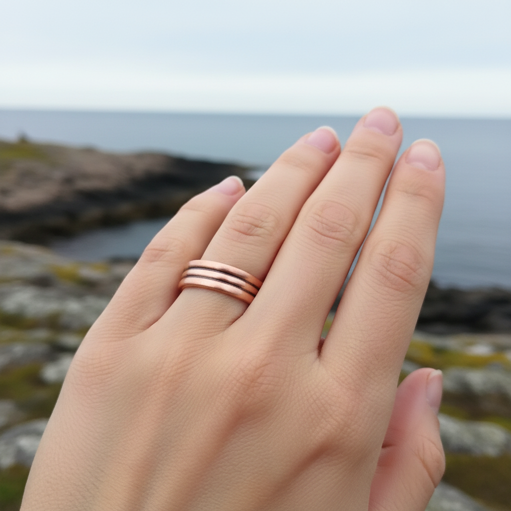 Pure Copper Triple Ridge Open Ring | Joint Pain Relief