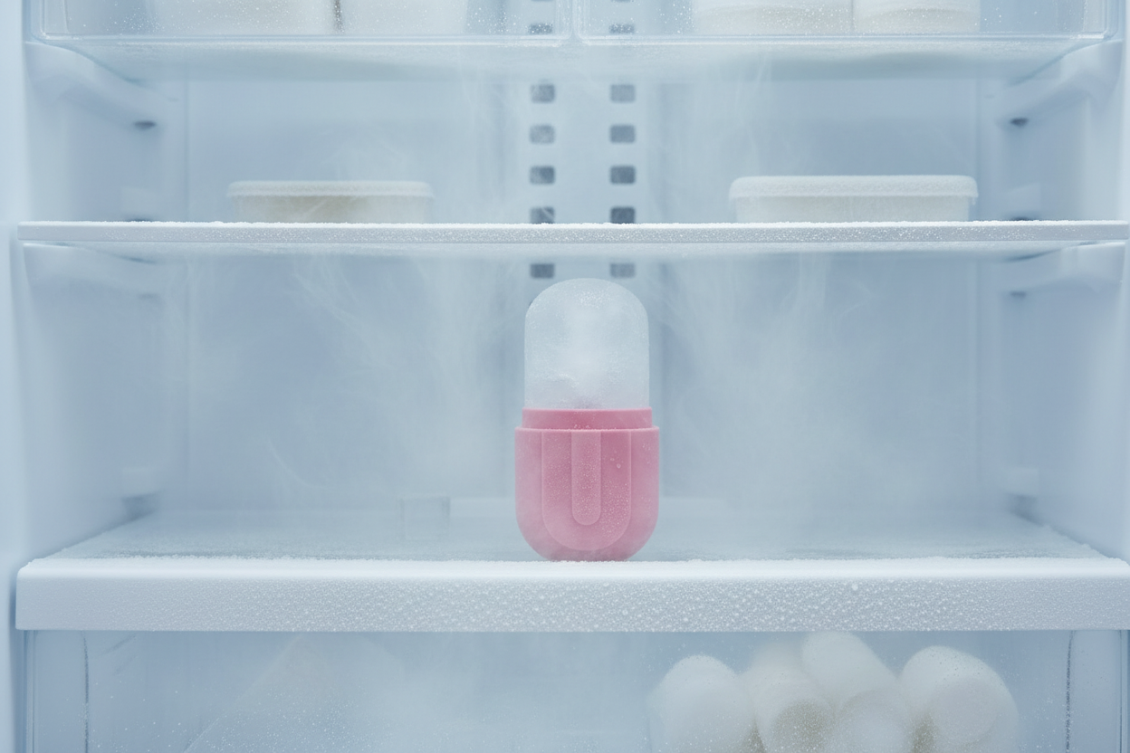 Pink Ice Roller in Nordic Freezer