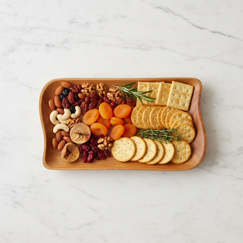 Neem Wood Rectangle Platter | Handcrafted Antibacterial Serving Platter