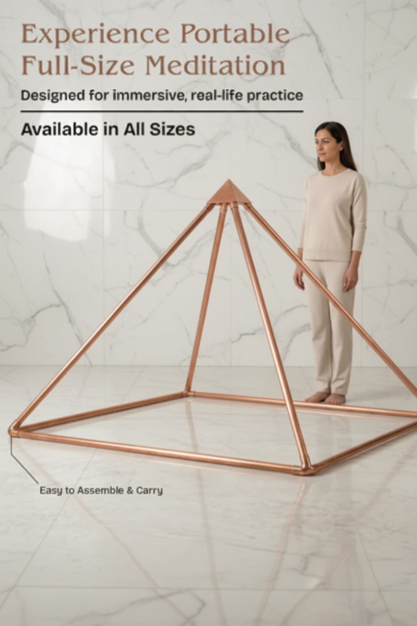 Pure Copper Meditation Pyramid – Sacred Giza Geometry | Face of Norway