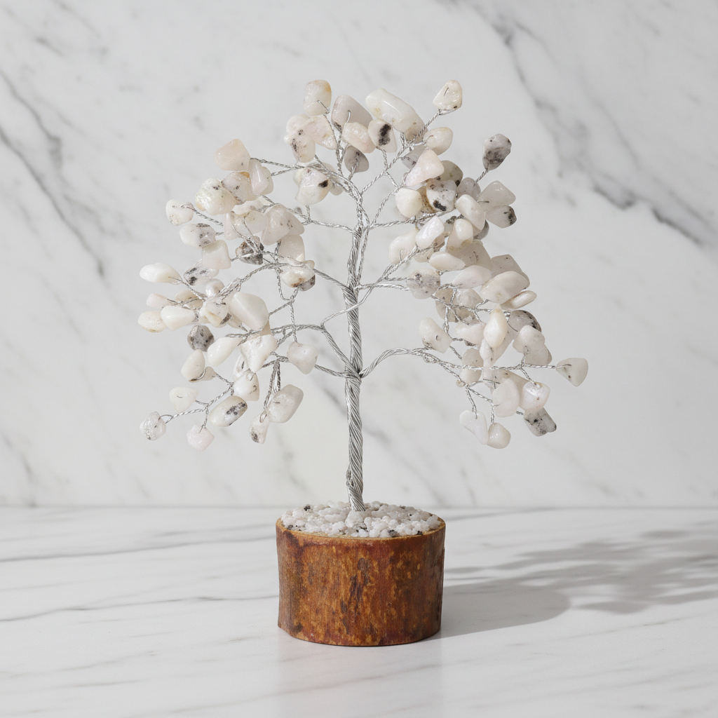 Rainbow Moonstone Crystal Tree — Intuition & Inner Light