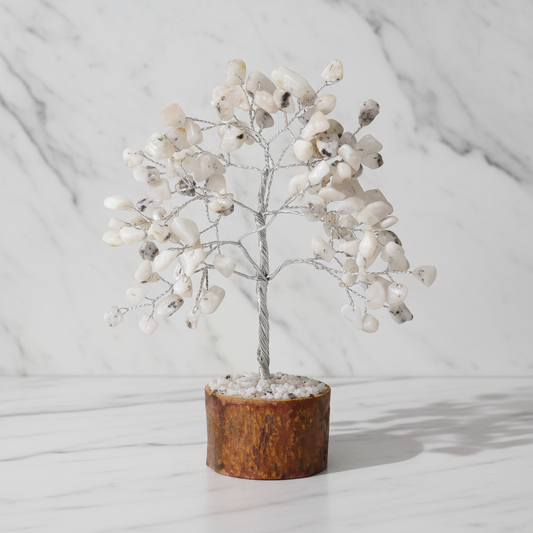 Rainbow Moonstone Crystal Tree — Intuition & Inner Light