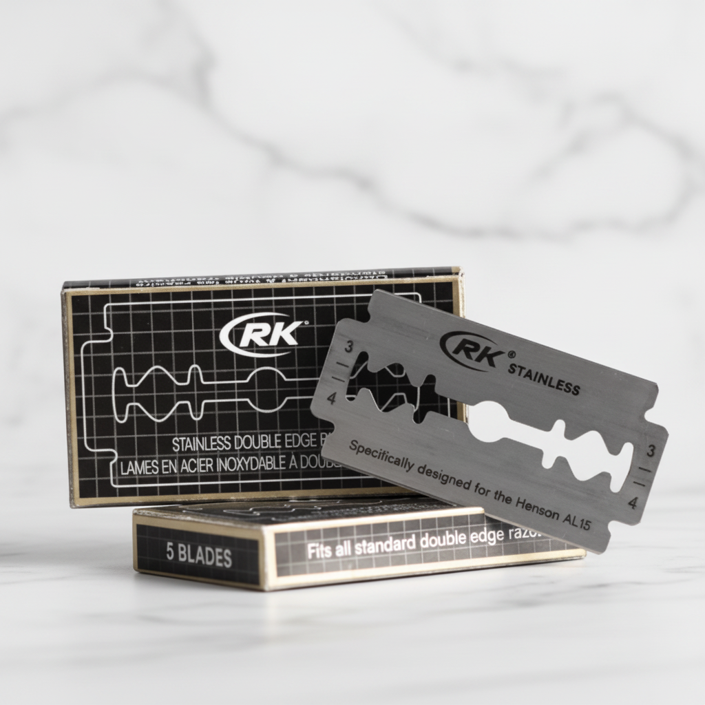 RK Stainless DE Blades for Henson AL13 — 100 Pack