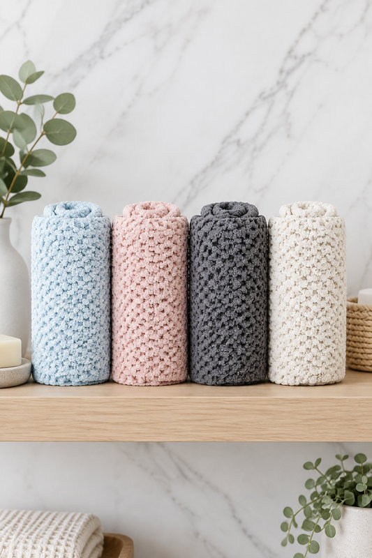 Nordic Hair Towel Wrap – Ultra-Absorbent Microfiber Hair Turban