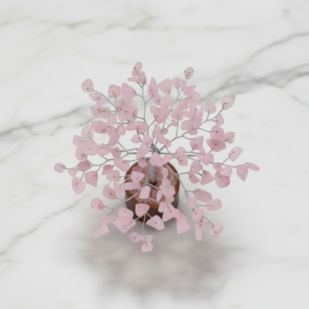 Rose Quartz Crystal Tree — Love & Emotional Healing