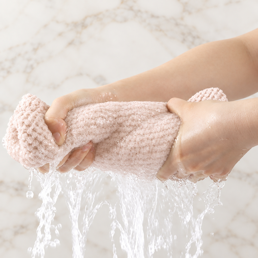 Nordic Hair Towel Wrap – Ultra-Absorbent Microfiber Hair Turban