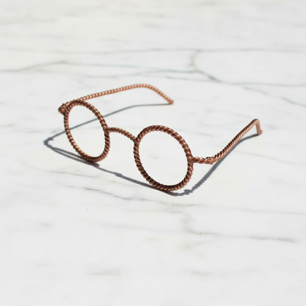 Copper Tensor Energy Glasses | 144-177 MHz Sacred Geometry | EMF Protection | Curated by Face of Norway