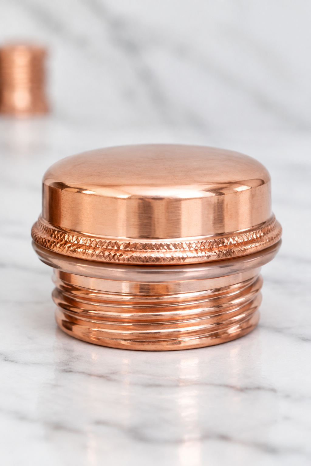 Nordic Hearth Hammered Copper Christmas Gift Set | Bottle & 2 Tumblers