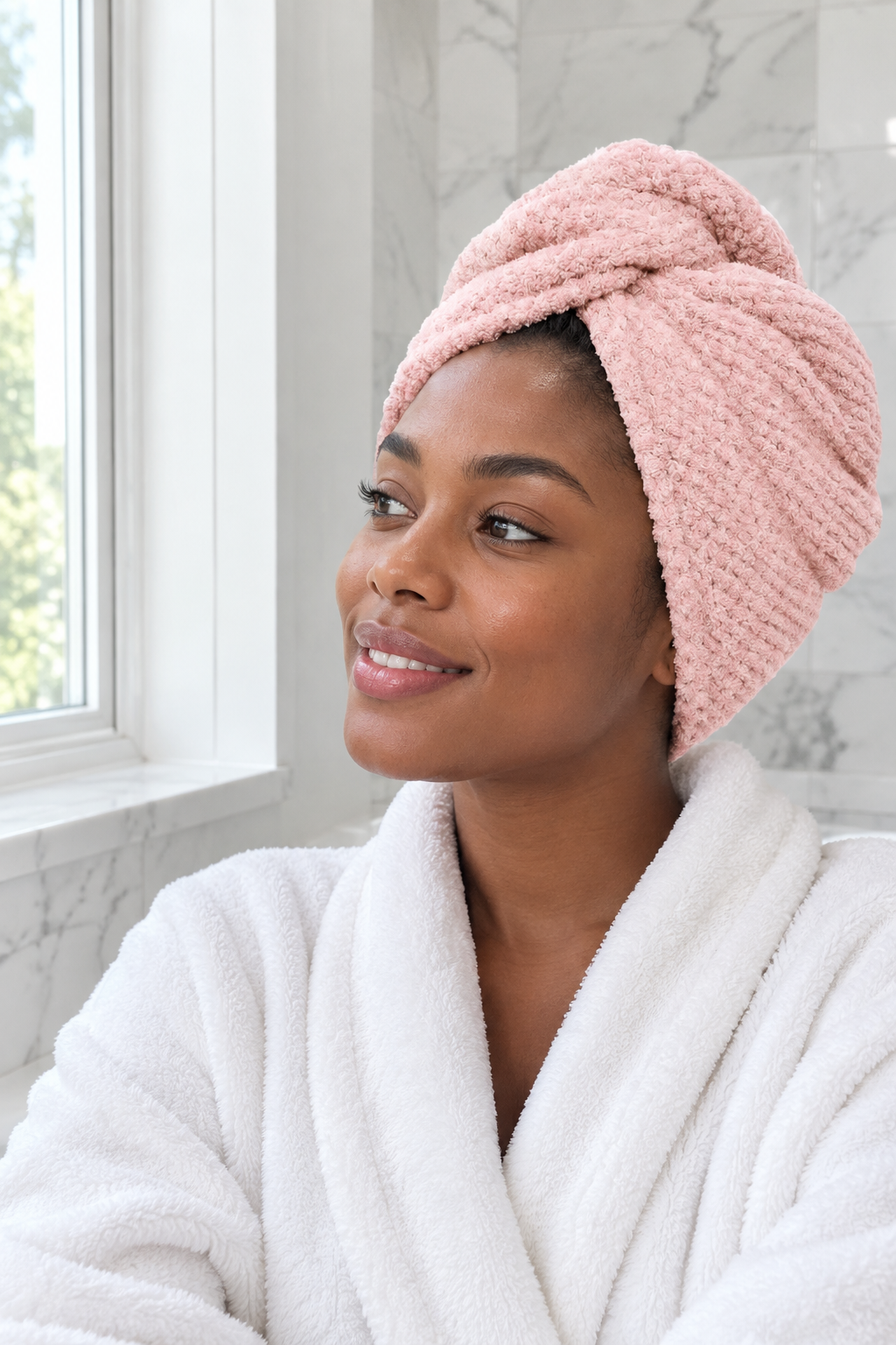 Nordic Hair Towel Wrap – Ultra-Absorbent Microfiber Hair Turban