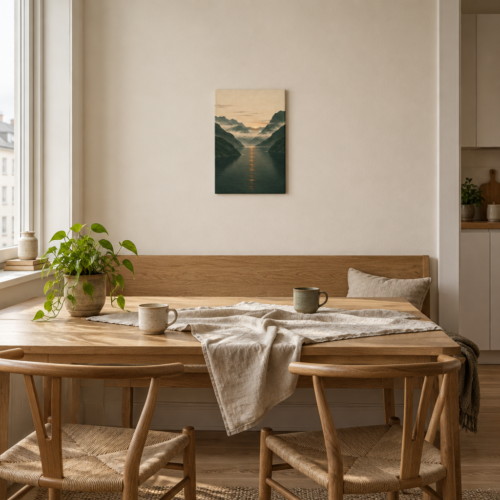 Fjord at First Light | Norwegian Canvas Art