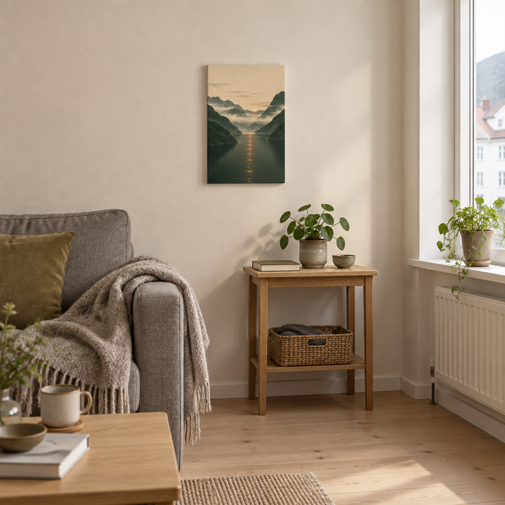 Fjord at First Light | Norwegian Canvas Art