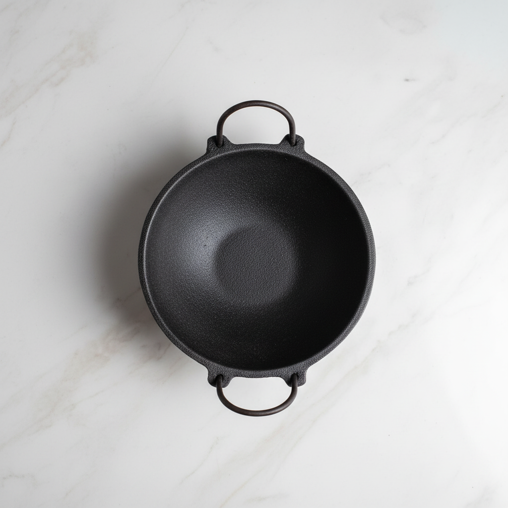 Cast Iron Kadai Set — Small, Medium & Large