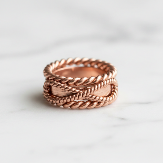 Tensor Ring – Sacred Cubit Copper Energy Ring | 144 · 177 · 188 Hz