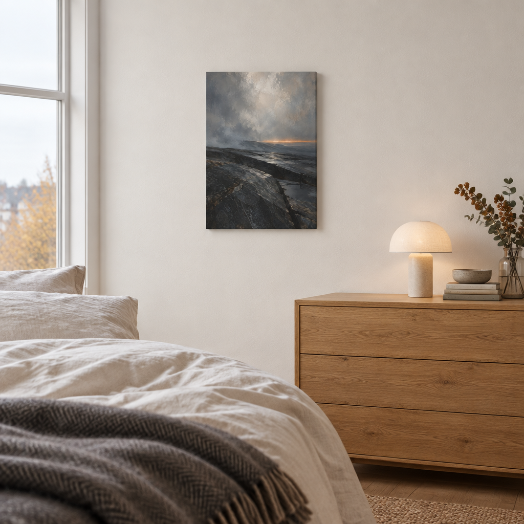 The Last Light on Slate | Nordic Canvas Art