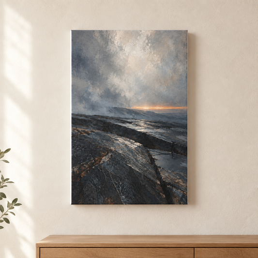 The Last Light on Slate | Nordic Canvas Art